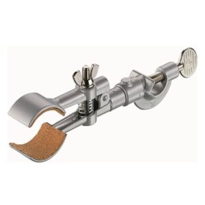 Clamp 2-Prong Rounded with Cork Lined Jaws and Bosshead