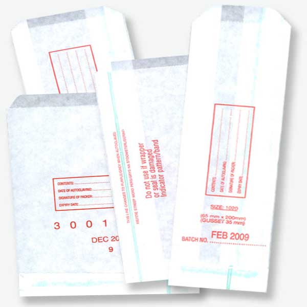 Aseptor Bags, Medical Grade Paper
