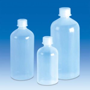 Bottle, Round, Narrow Neck, LDPE, with Screw Cap