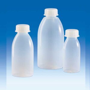 Bottle, Round, Wide Neck, LDPE, with Screw Cap