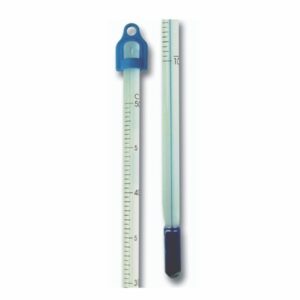 Glass Thermometer, LO-TOX™, White Backed