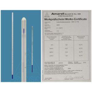 Precision Thermometer with Works Certificate
