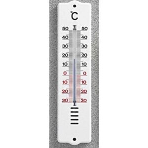 Wall Thermometer, Blue Spirit Filled