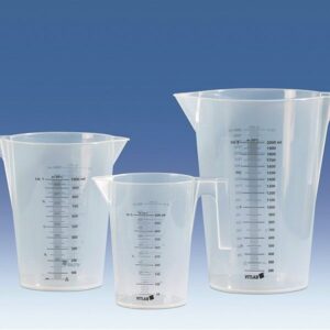 Jug, PP, with Black Graduations, Transparent