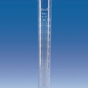 Measuring Cylinder, Graduated, Tall Form, SAN, Class B, Raised Scale