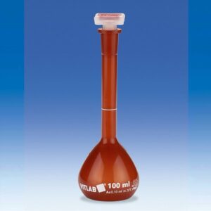 Volumetric Flask, UV-Protect, PMP, Class A, with PP Stopper