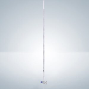 Burette, Class AS, with Batch Certificate, Glass Stopcock, Black Graduations