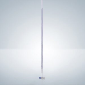 Burette, Class AS, with Batch Certificate, Glass Stopcock, Schellbach, Blue Graduations