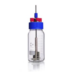 DURAN® GLS 80® Stirred Reactor Cap with Anchor Stirrer, with Bottle