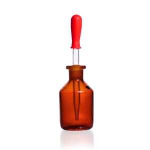 DWK Dropping Bottle Amber Soda-Lime Glass