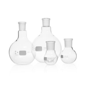 Flask Flat Bottom, with Ground Joint, 1 Neck