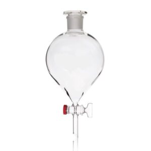 Separating Funnel, Pear Shape, with PTFE Key