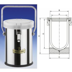 Dewar Carrying Flasks with Stainless Steel Cover