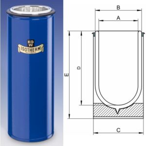 Dewar Flasks Cylindrical with Blue Coated Metal Cover