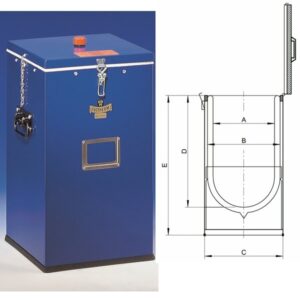 Large Insulating Dewar Flasks Boxed-Shaped