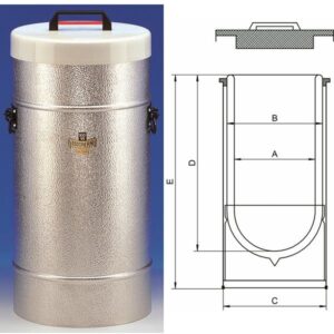 Large Insulating Dewar Flasks with Aluminium Cover