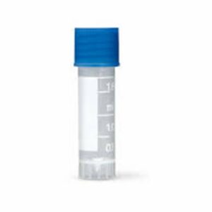 Vial, Cryo, PP, External Thread, Graduated, Blue Cap