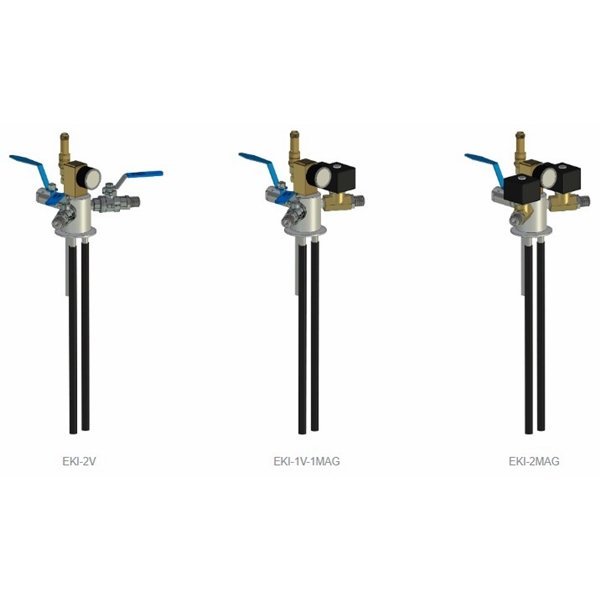 EK Transfer Siphon with Two LN2-Fluid Valves for ALU