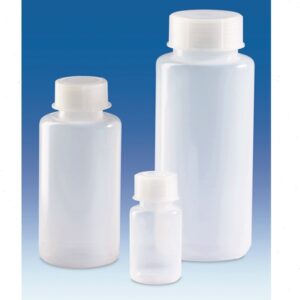 Bottle, Round, Wide Neck, LDPE, with Screw Cap
