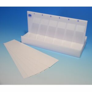 Drying Rack Made of Plexiglas® for 12 Microscope Slides