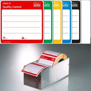 Labels, Food and Pharma Seal, Close-It, 150 x 150 mm