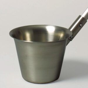 TeleScoop Beaker, with Scraper, AISI 204, for Powder, Granules, Pastes and Mud