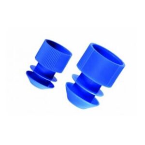 Test Tube, Stopper, Ribbed, LDPE, Blue