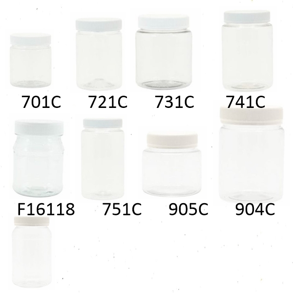 Jar, PET, with Screw Cap